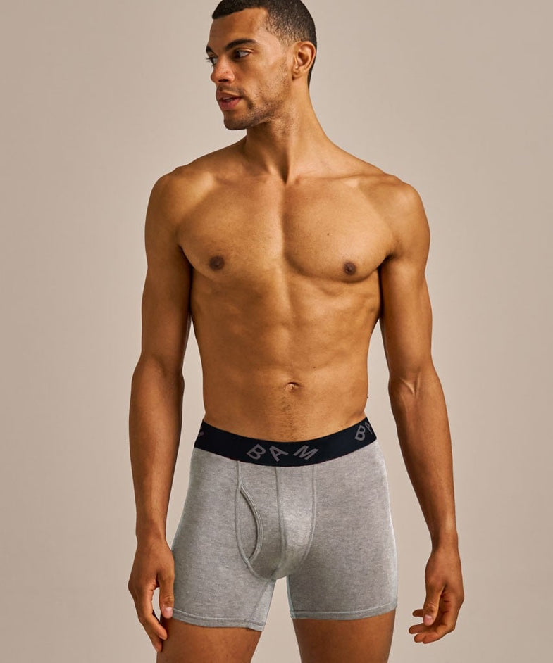 Bam1022 Regular Air Boxer Mid Grey Marl Bam Clothing 1