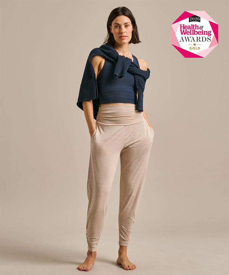 Grace Bamboo Yoga Pants Camel Marl