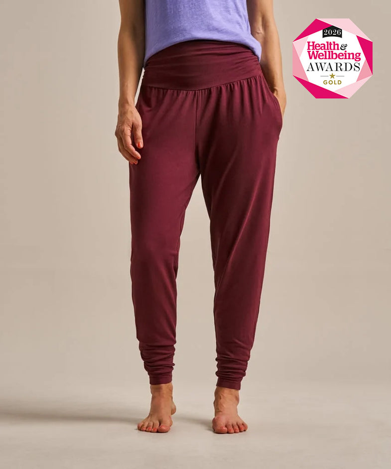 Grace Pant Dark Rose Garnet
