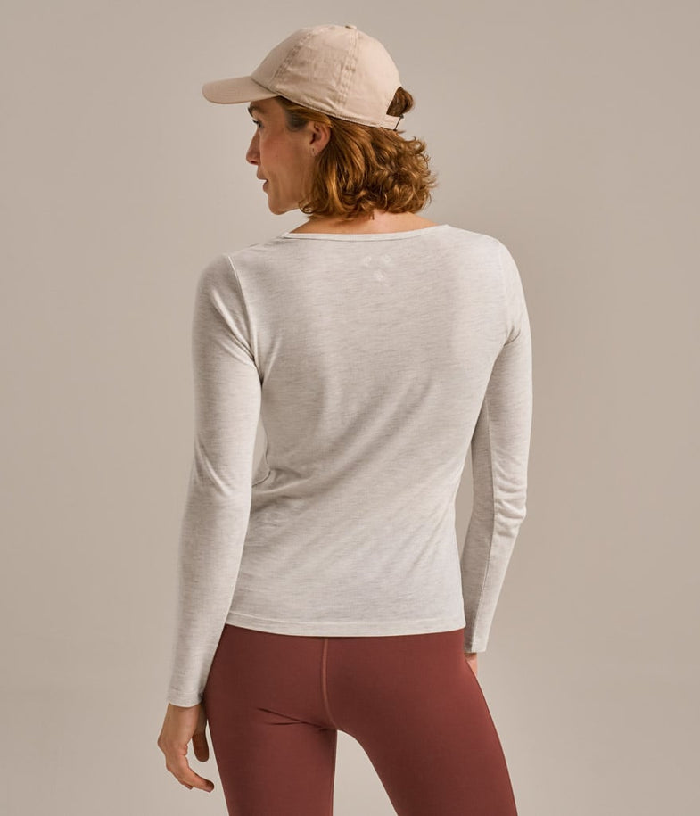 Bam1252 Origin Layering Top Oatmeal Bam Clothing 4