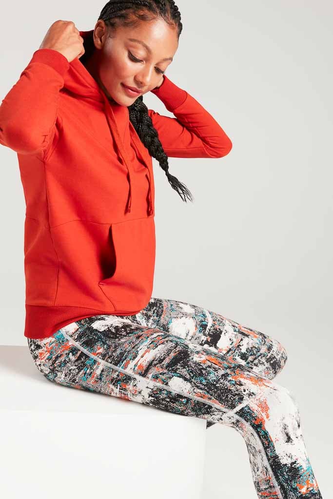 Bam1393 Womens Casual Sweat Hoody Ginger Bamboo Clothing 1