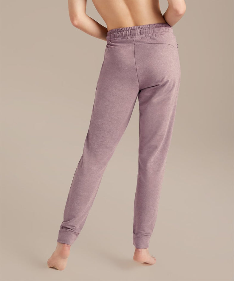 Bam1498 Womens Lydford Joggers Pink Mink Marl Bamboo Clothing 4