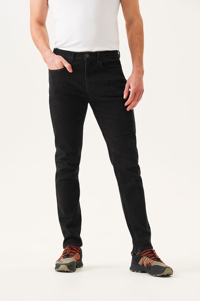 Bam1546 Mens 73 Zero Tapered Black Denim Bamboo Clothing 2