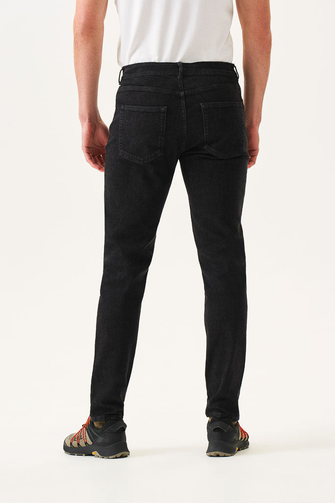 Bam1546 Mens 73 Zero Tapered Black Denim Bamboo Clothing 4