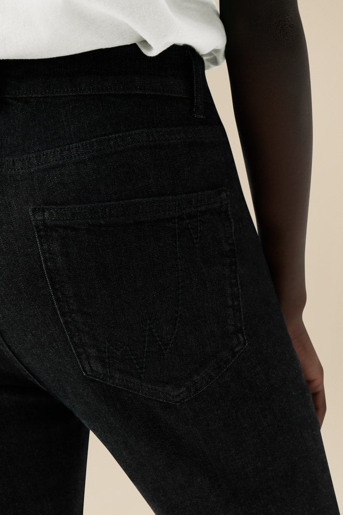 Bam1547 Womens Straight Leg Black Denim Bamboo Clothing 3