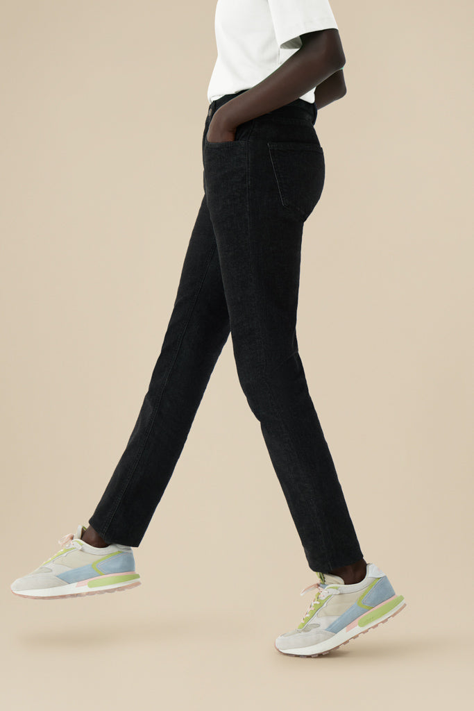 Bam1547 Womens Straight Leg Black Denim Bamboo Clothing 5