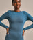 Bam1568 Horizon Long Sleeve Top Agate Blue Clothing 1