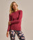 Bam1568 Horizon Long Sleeve Top Rose Garnet Clothing 1