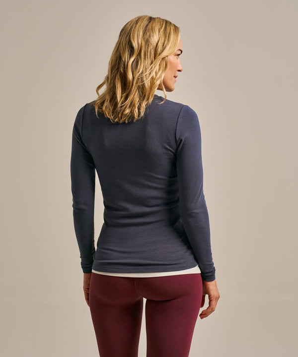Bam1568 Horizon Long Sleeve Top Storm Navy Clothing 3