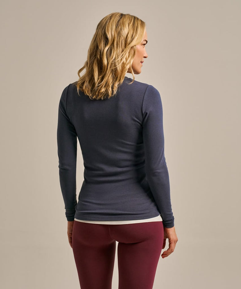 Bam1568 Horizon Long Sleeve Top Storm Navy Clothing 3