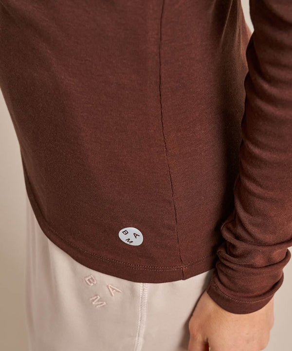 Bam1568 Horizon Luxe Long Sleeve Top Conker Bam Clothing 5
