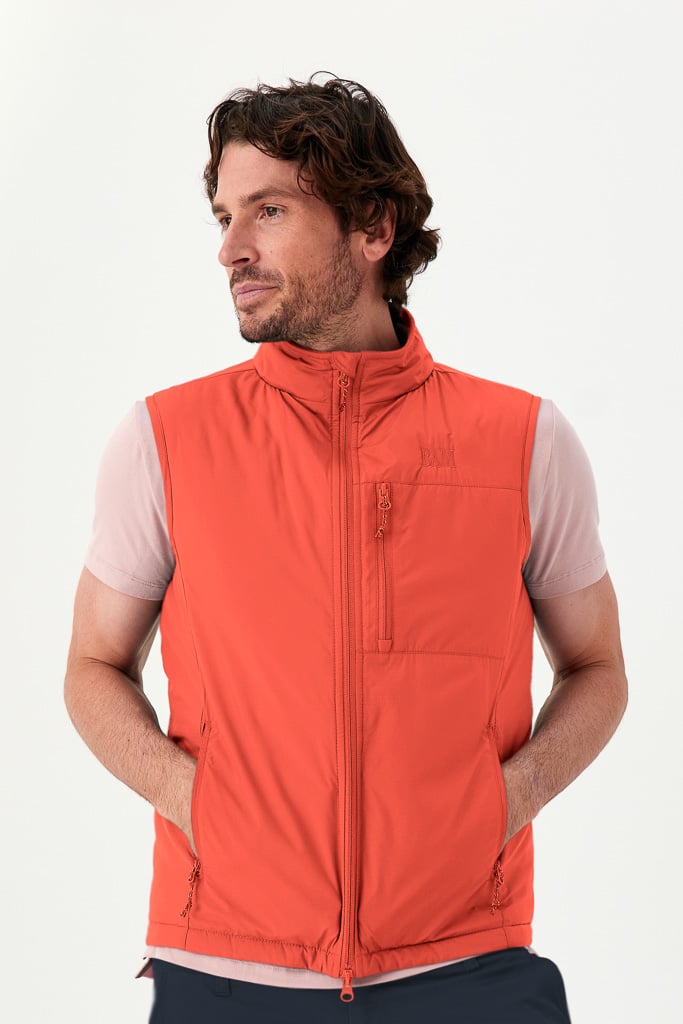Bam1813 Mens 73 Zero Hexagon Gilet Saffron Bamboo Clothing 2
