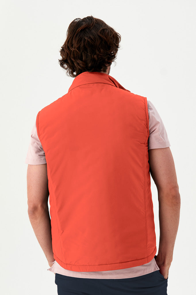 Bam1813 Mens 73 Zero Hexagon Gilet Saffron Bamboo Clothing 4