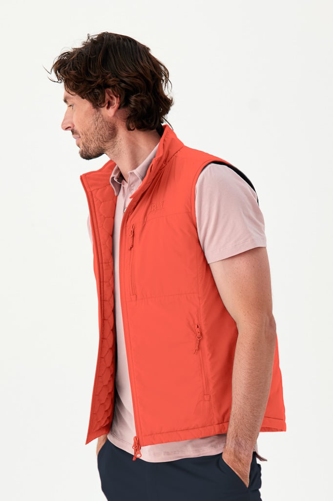 Bam1813 Mens 73 Zero Hexagon Gilet Saffron Bamboo Clothing 5
