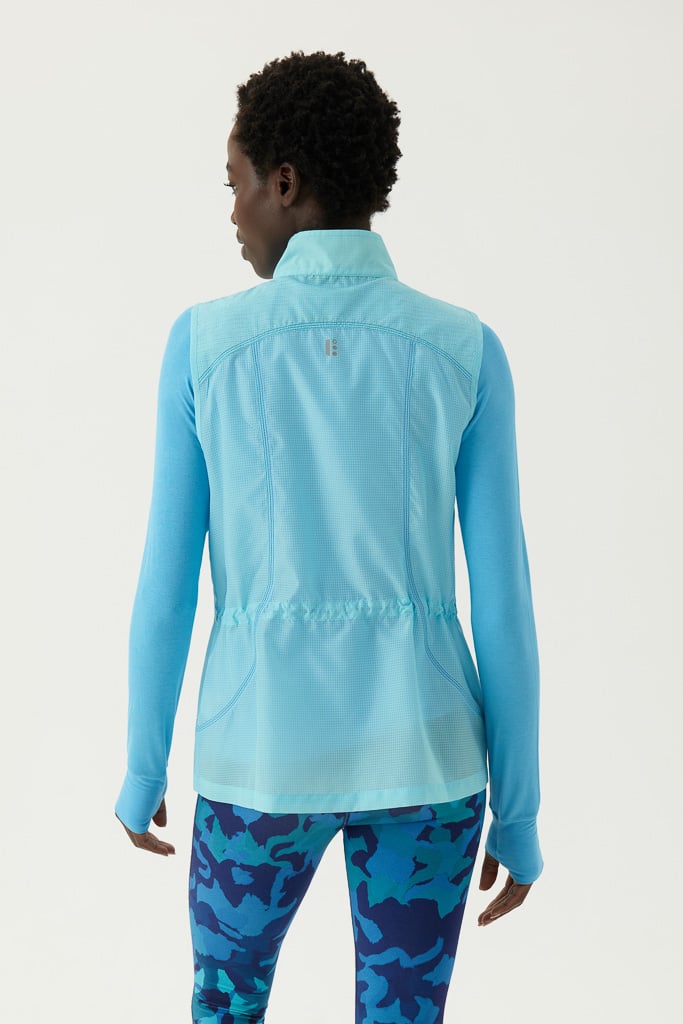 Bam1845 Womens 73 Zero Training Gilet Blue Bamboo Clothing 4