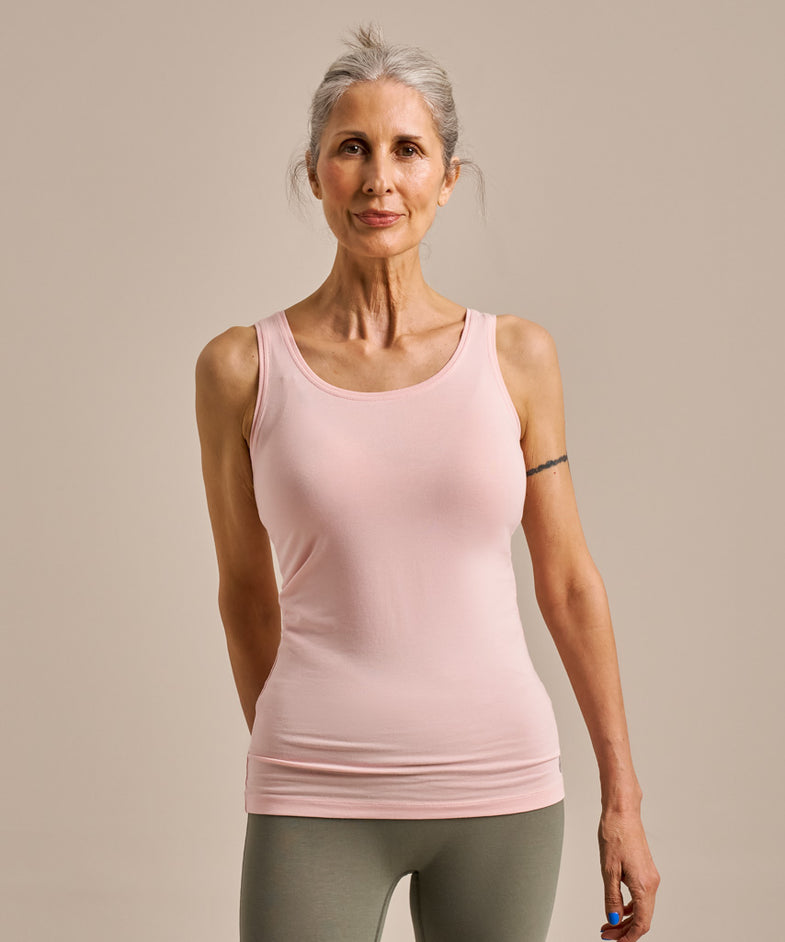 Bam1896 Womens Origin Bamboo Vest Blossom Blush Bam Clothing 2