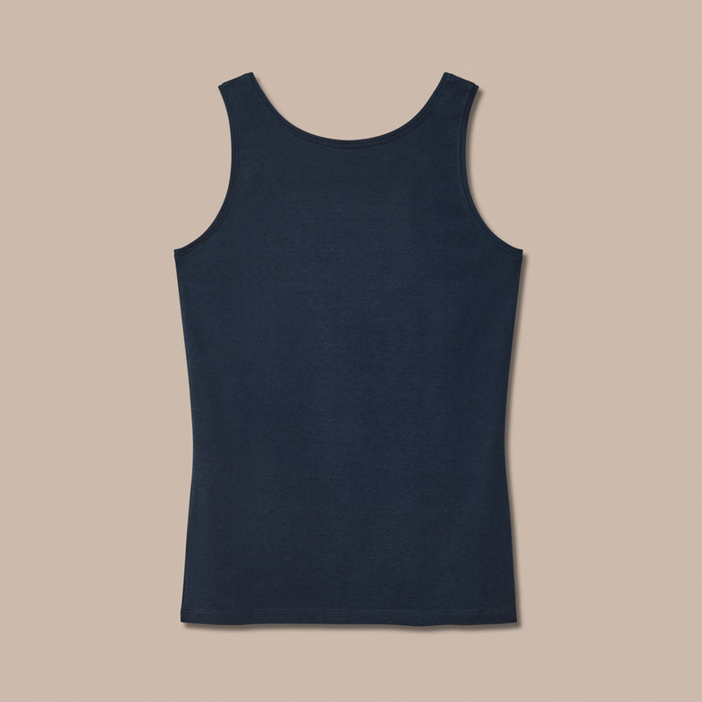 Bam1896 Womens Origin Bamboo Vest Mariner Navy Bam Clothing 2