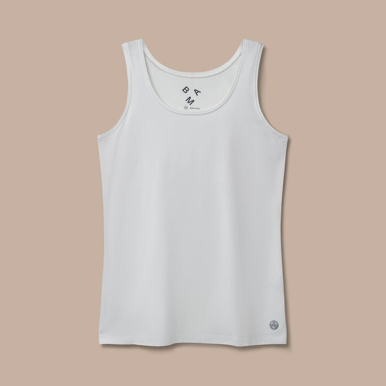 Bam1896 Womens Origin Bamboo Vest White Bam Clothing 1