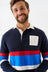 Bam1950 Mens Ashburn Plain Rugby Shirt Navy Bamboo Clothing 1