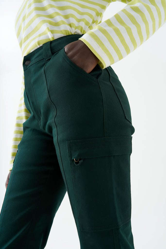 Bam1975 Agallea Slim Leg Cargo Trousers Ivy Bamboo Clothing 1