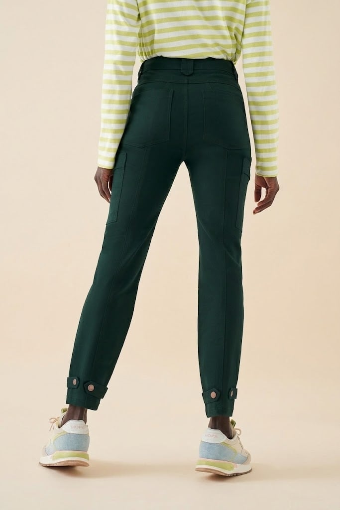 Bam1975 Agallea Slim Leg Cargo Trousers Ivy Bamboo Clothing 4
