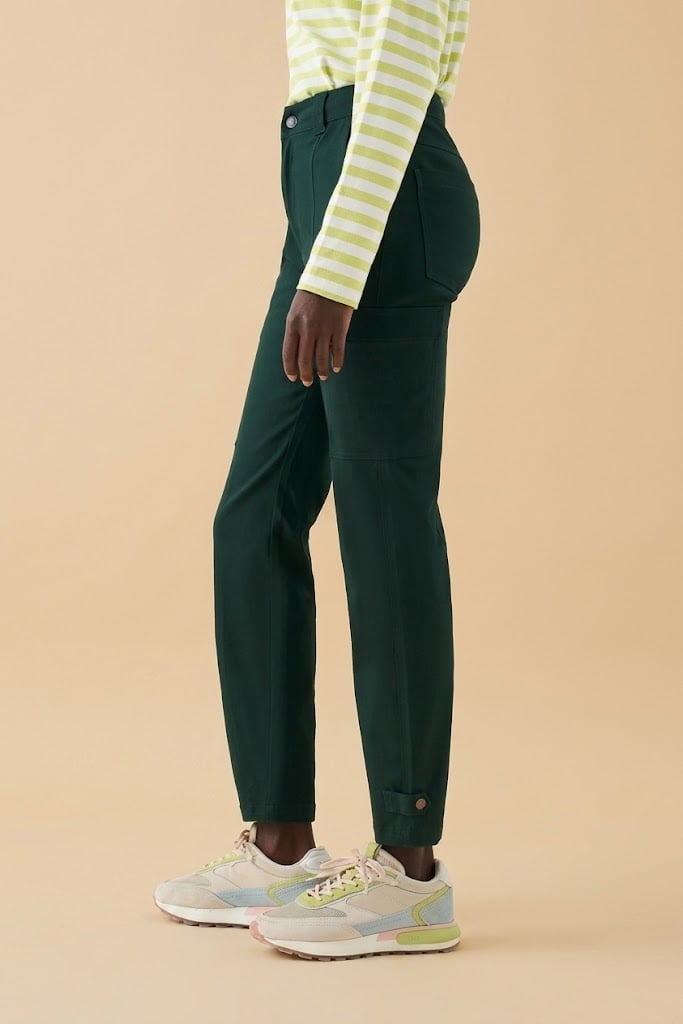 Bam1975 Agallea Slim Leg Cargo Trousers Ivy Bamboo Clothing 5