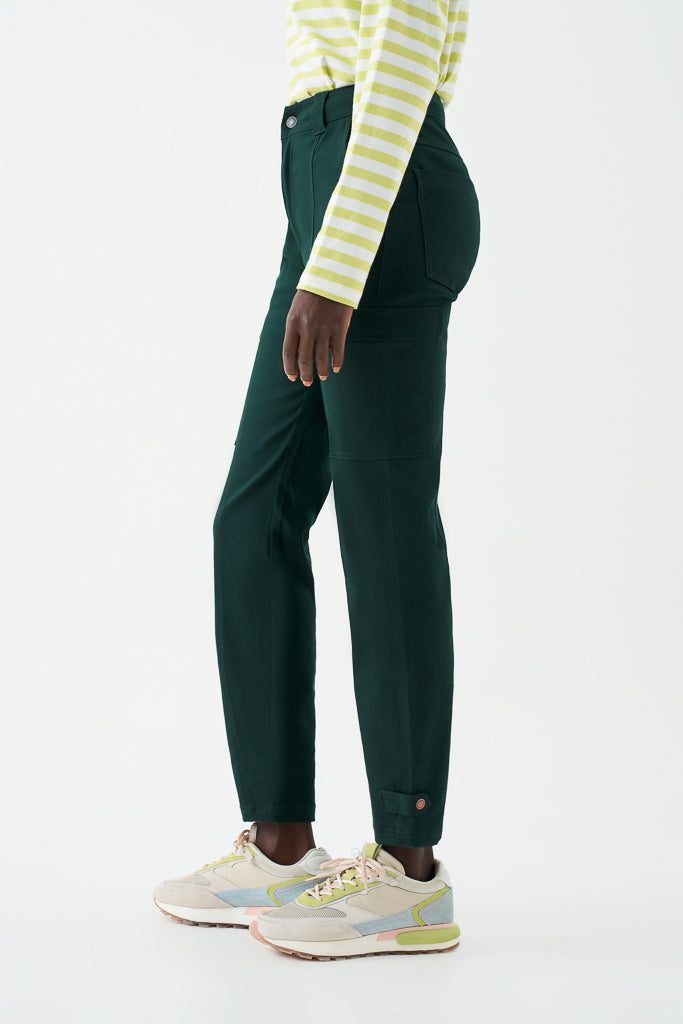Bam1975 Agallea Slim Leg Cargo Trousers Ivy Bamboo Clothing 5