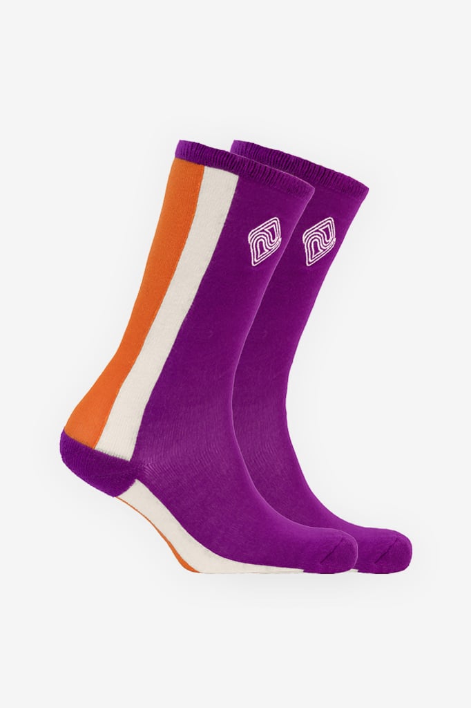 Bam2059 Parallel Purple Socks Day Disabled People Bamboo Clothing