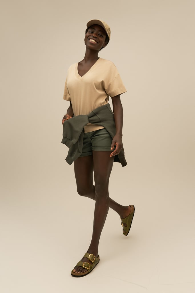 Themis Boxy V Neck Yoga T Shirt