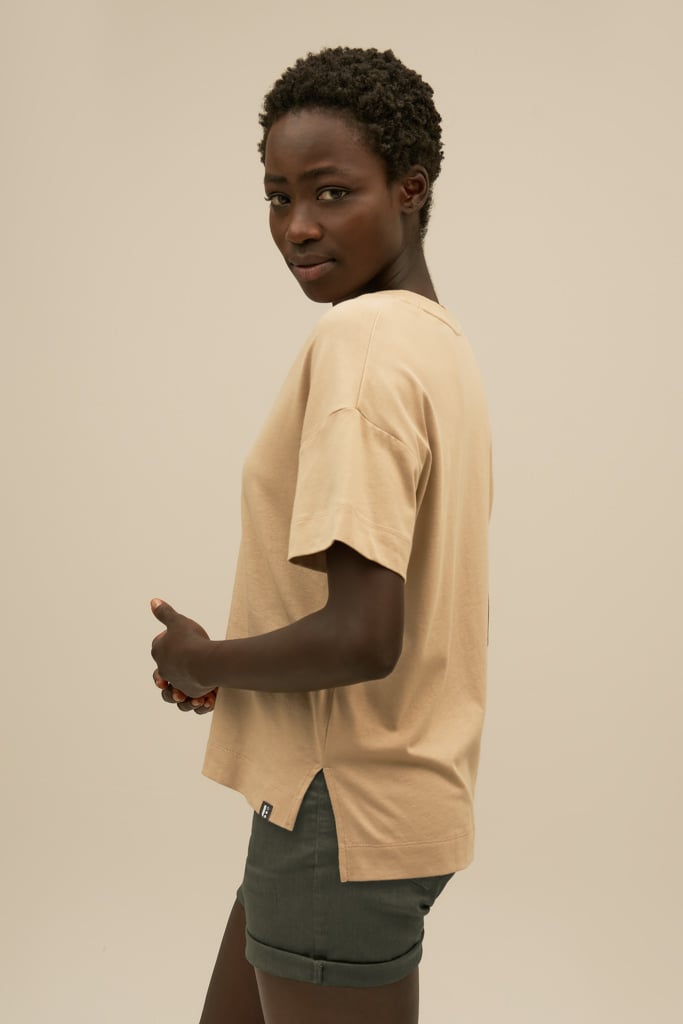 Bam2064 Boxy V Yoga T Shirt Neutral Bamboo Clothing 5