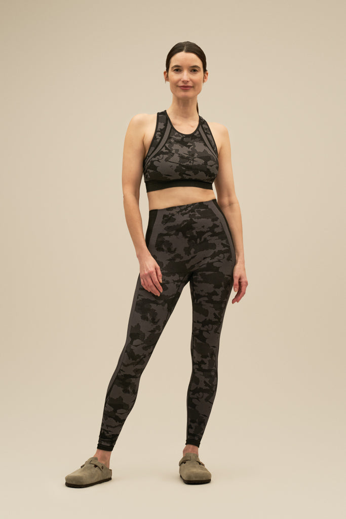 Bam2116 Flexa Seamless Crop Top Black Bamboo Clothing 6
