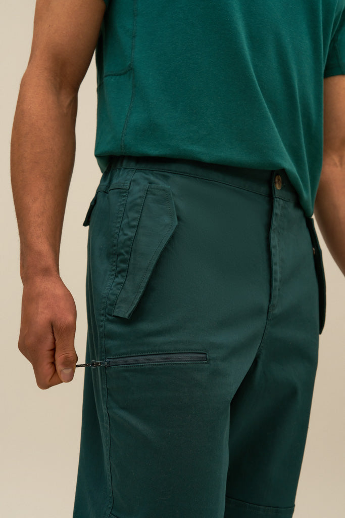 Bam2130 Cole Heavyweight Adventure Trousers Moss Green Bamboo Clothing 3
