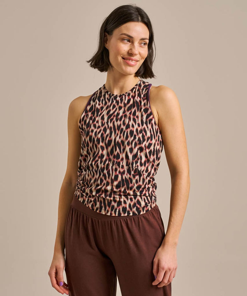 Bam2157 Yoga Vest Animal Coral Glow Bam Clothing 2