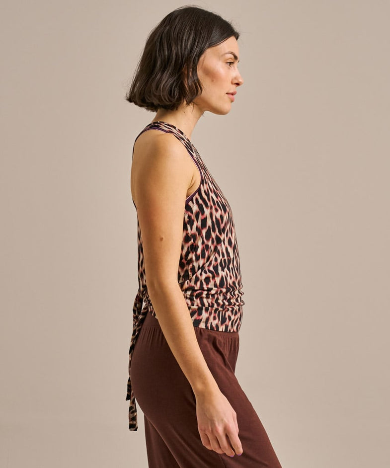 Bam2157 Yoga Vest Animal Coral Glow Bam Clothing 3
