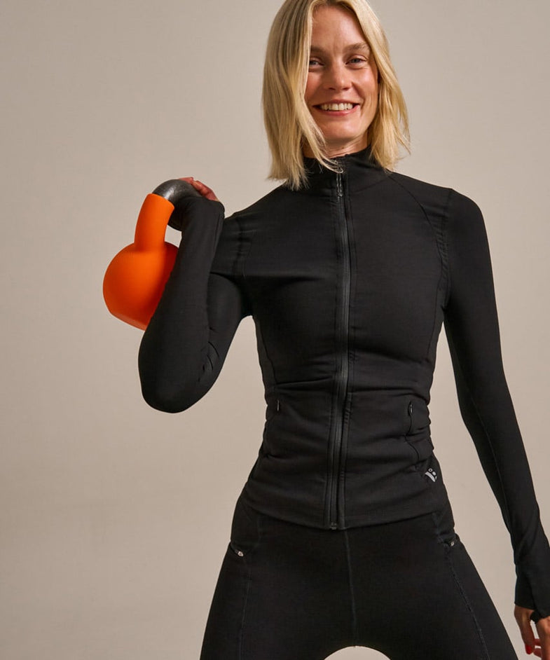 Bam2193 Enduro Training Jacket Black Bamboo Clothing 1
