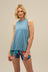 Bam2200 Womens Pluma Training Tank Shark Blue Bamboo Clothing 1