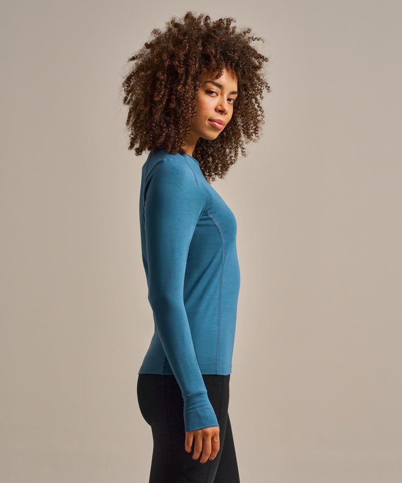 Bam2243 Sudbrook Slim Fit Baselayer Agate Blue Clothing 3