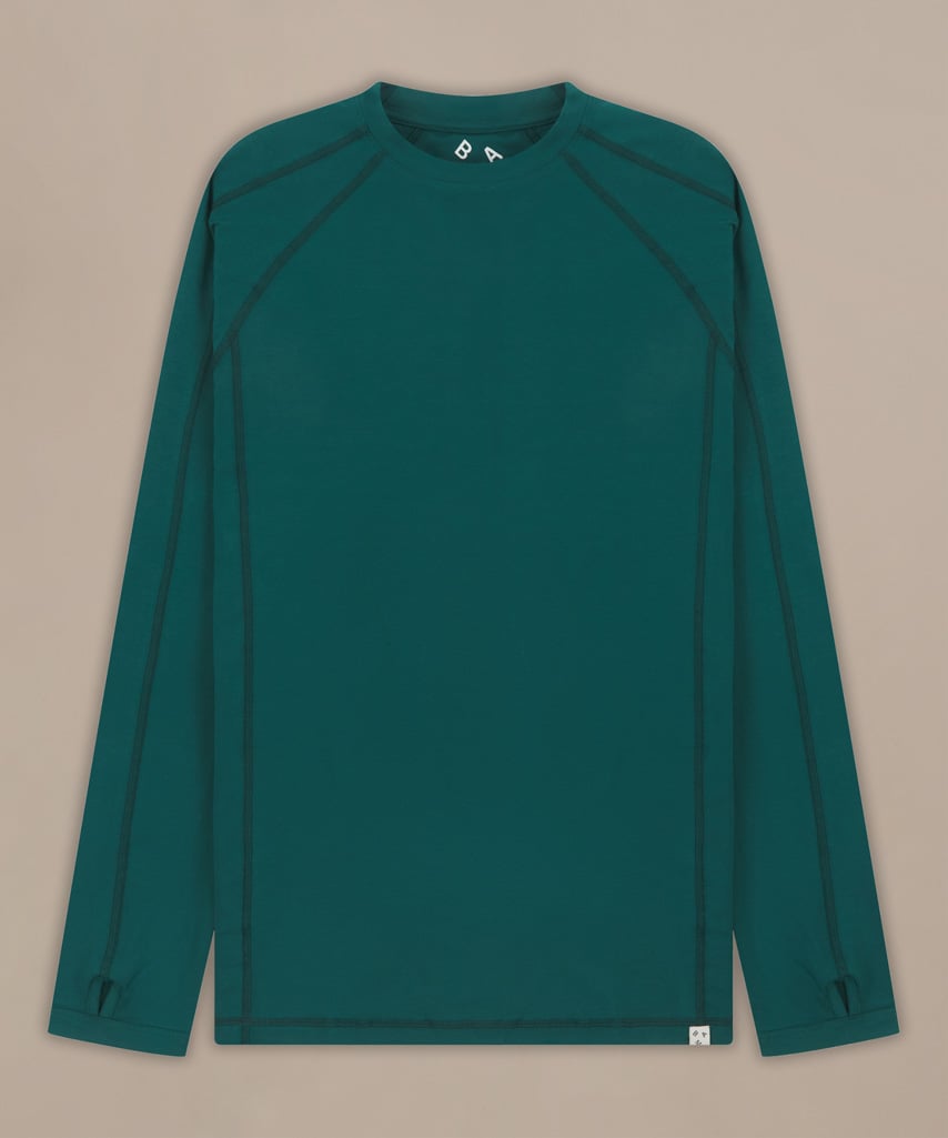 Reflex Bamboo Crew Neck Baselayer Evergreen
