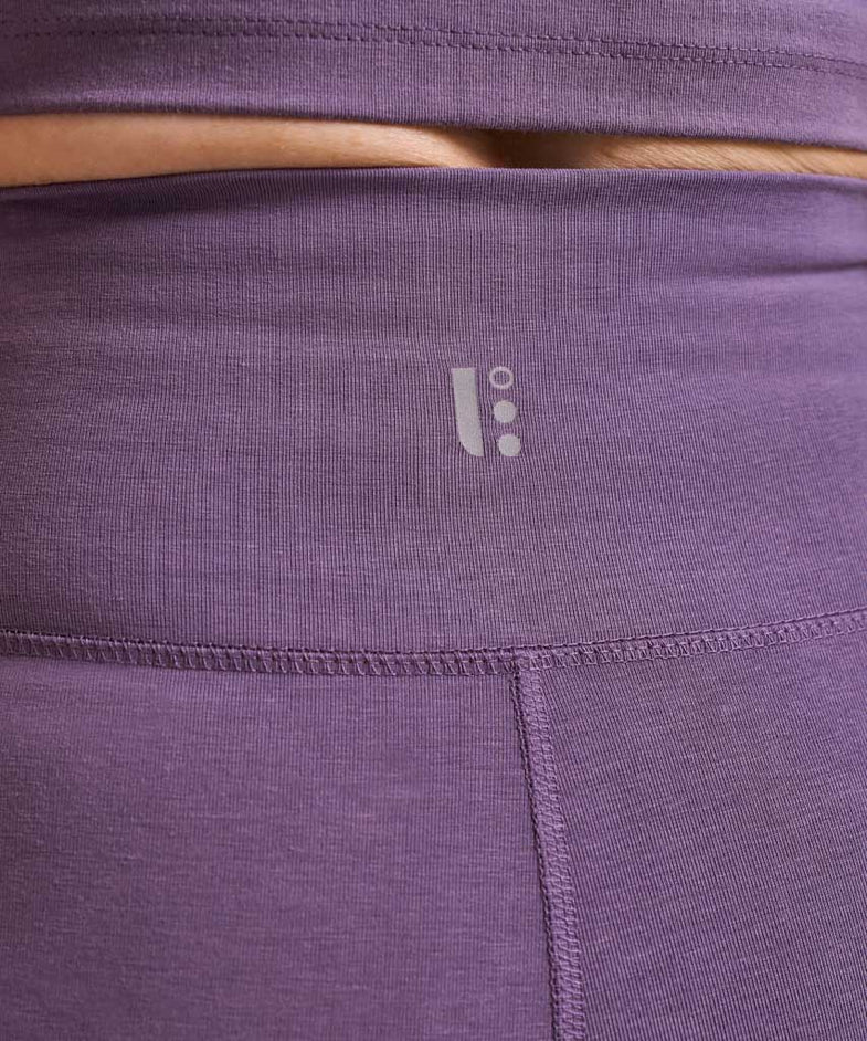 Bam2271 Enduro Cross Waist Leggings Pewter Print Bamboo Clothing 3