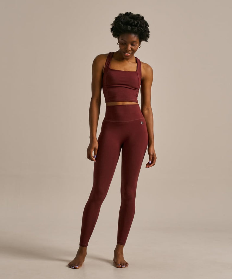 Bam2290 Mallea Full Length Leggings Black Cherry Bam Clothing 2