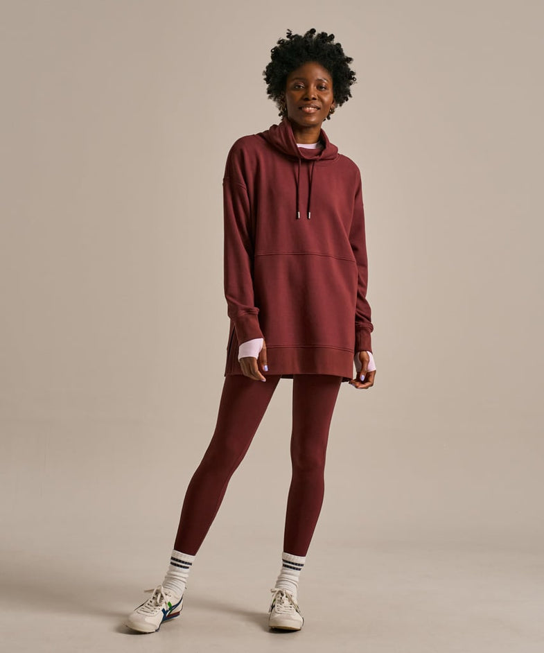 Bam2290 Mallea Full Length Leggings Black Cherry Bam Clothing 6