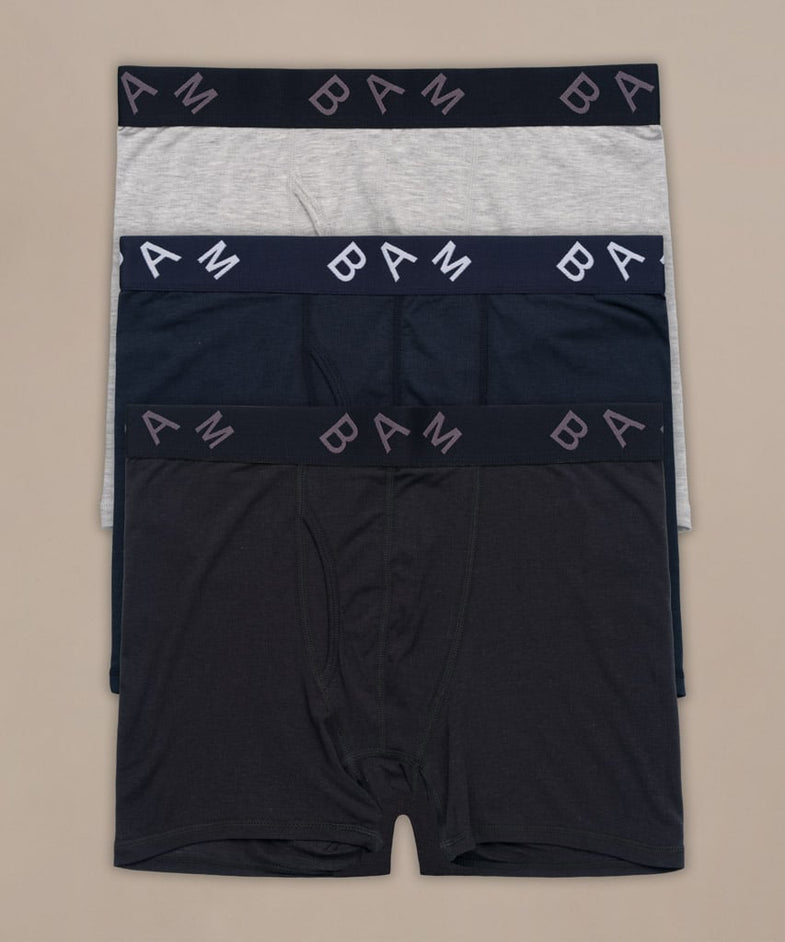 Bam2324 Regular Air Boxer 3 Pack Blackgreynavy Bam Clothing 1