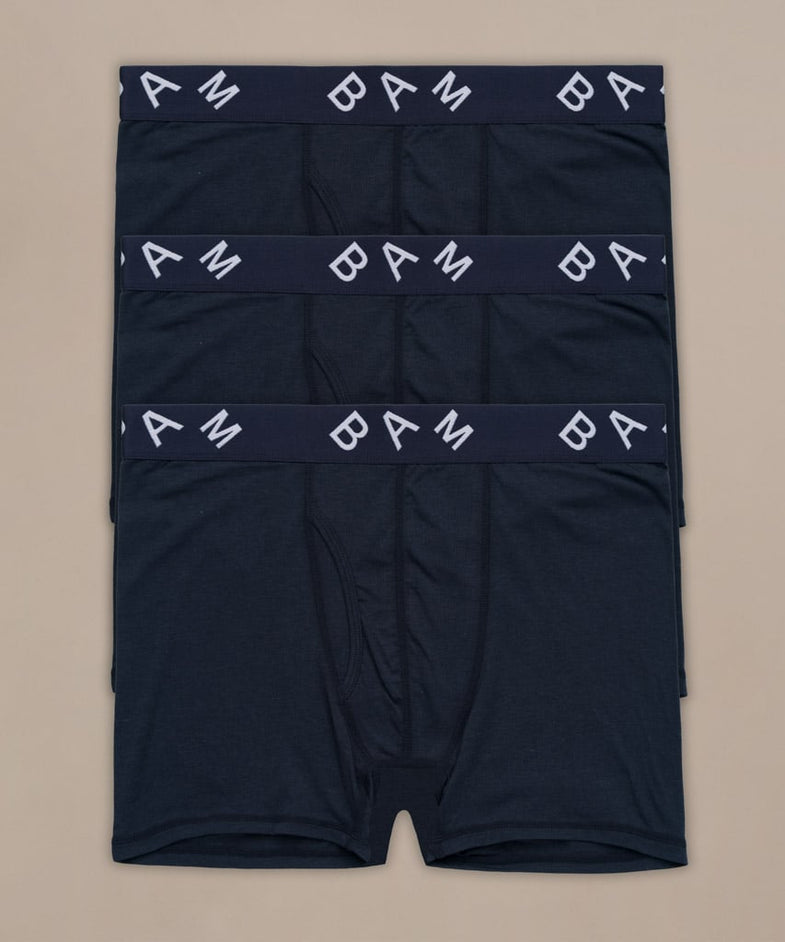 Bam2324 Regular Air Boxer 3 Pack Navy Bam Clothing 1