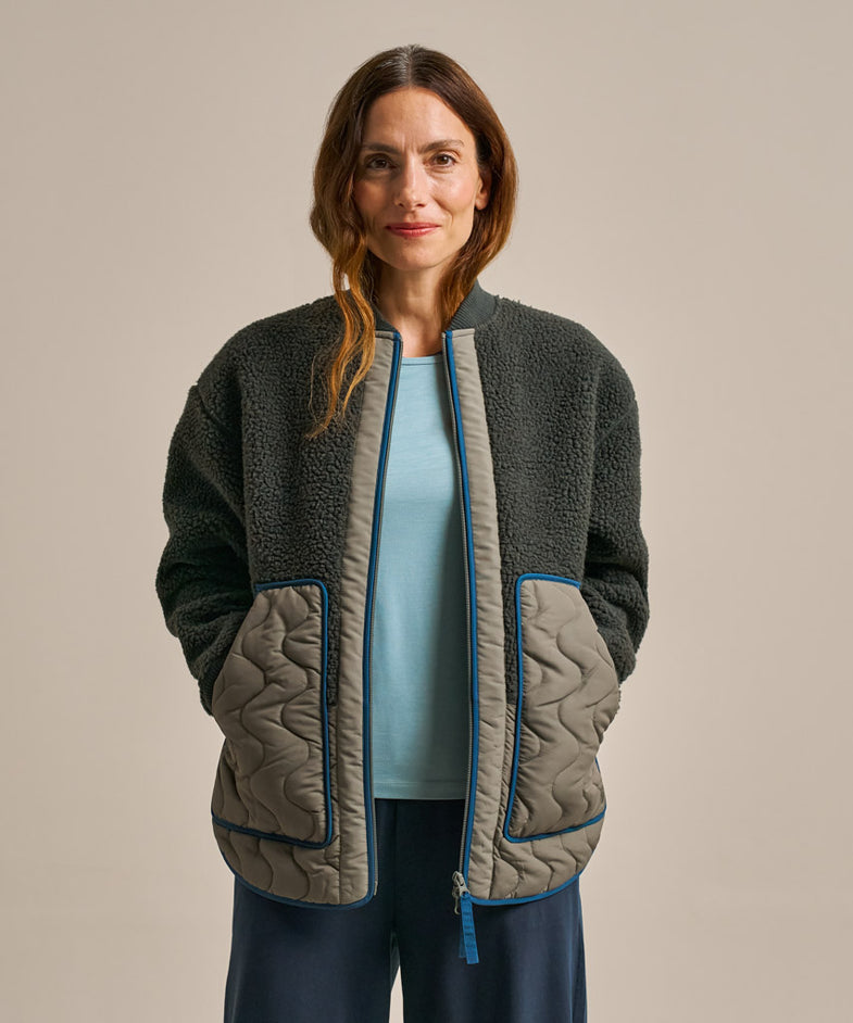Bam2328 73 Zero Fleece Bomber Juniper Clothing 2