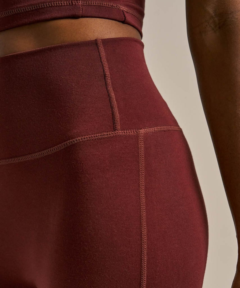 Bam2429 Mallea 7 8th Leggings Black Cherry Bam Clothing 3