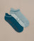 Bam2443 Pilates Grip Short Socks Blue Clothing 1