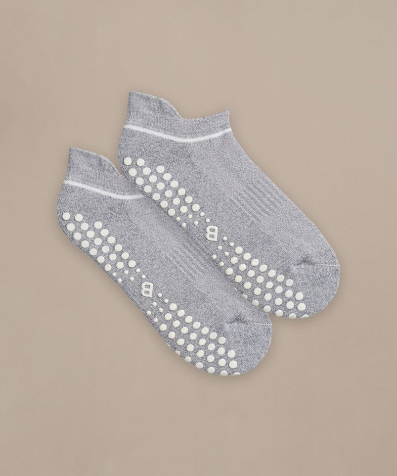 Bam2443 Pilates Grip Short Socks Washed Black Bam Clothing 2