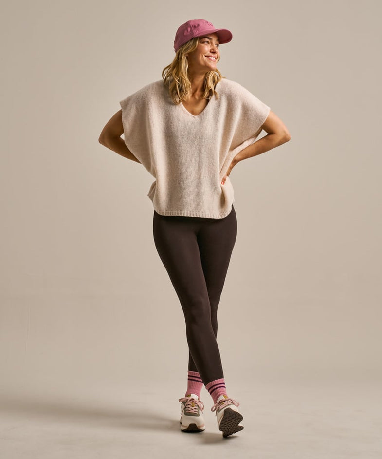 Bam2483 Sleeveless Layering Boxy Knitted Top Oat Clothing 1