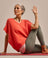Bam2483 V Cool Down Top Coral Glow Bam Clothing 1