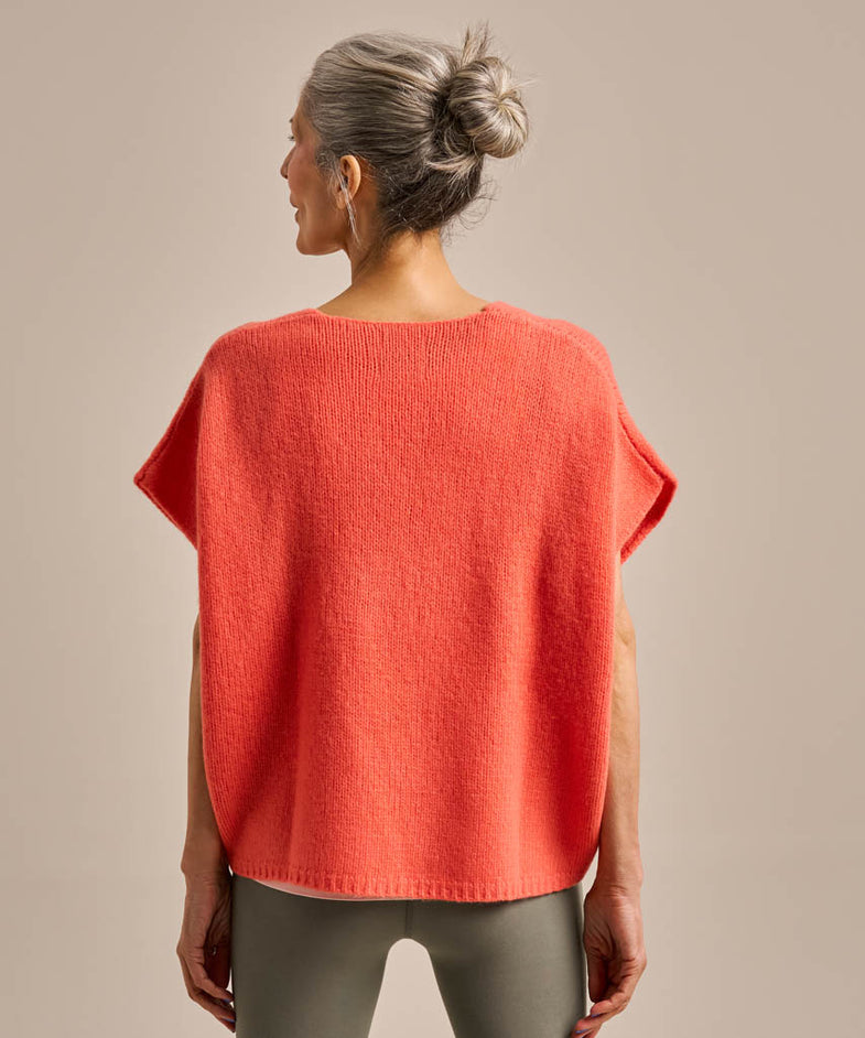Bam2483 V Cool Down Top Coral Glow Bam Clothing 4
